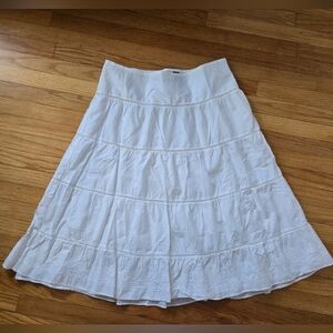 Liz Claiborne Midi Full Tiered Skirt Cottagecore Flowy Dreamy size 16
